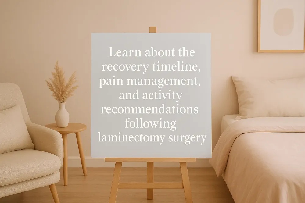 Learn about the recovery timeline, pain management, and activity recommendations following laminectomy surgery.