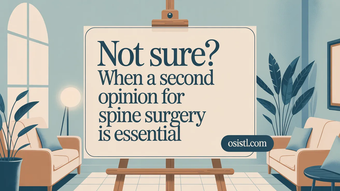 Not Sure? When a Second Opinion for Spine Surgery Is Essential