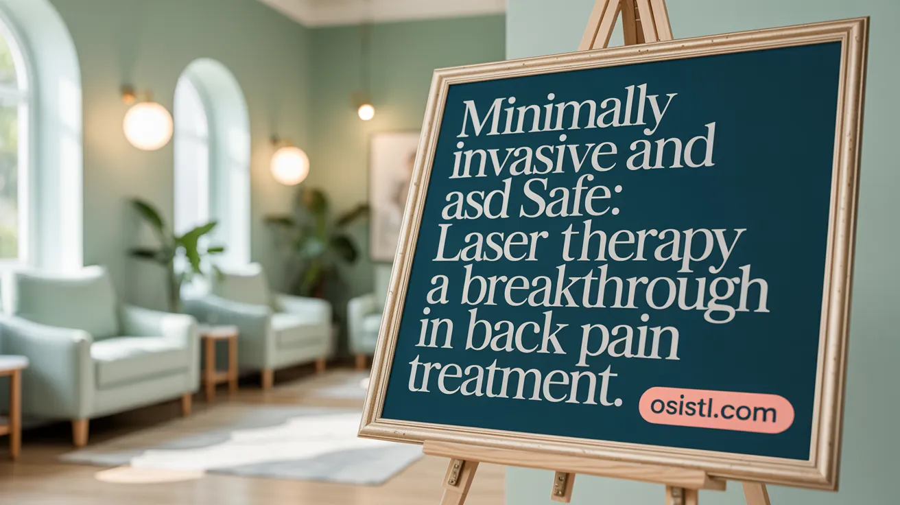 Minimally Invasive and Safe: Laser Therapy as a Breakthrough in Back Pain Treatment