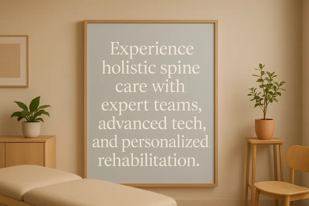 Experience holistic spine care with expert teams, advanced tech, and personalized rehabilitation.