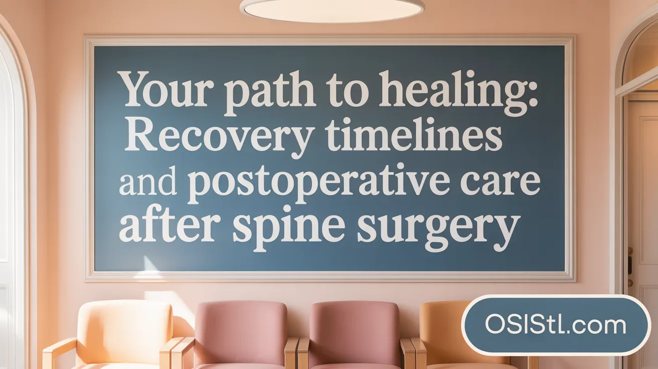Your Path to Healing: Recovery Timelines and Postoperative Care After Spine Surgery