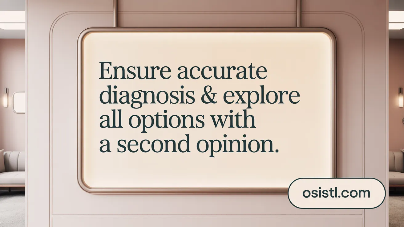 Ensure Accurate Diagnosis & Explore All Options with a Second Opinion.