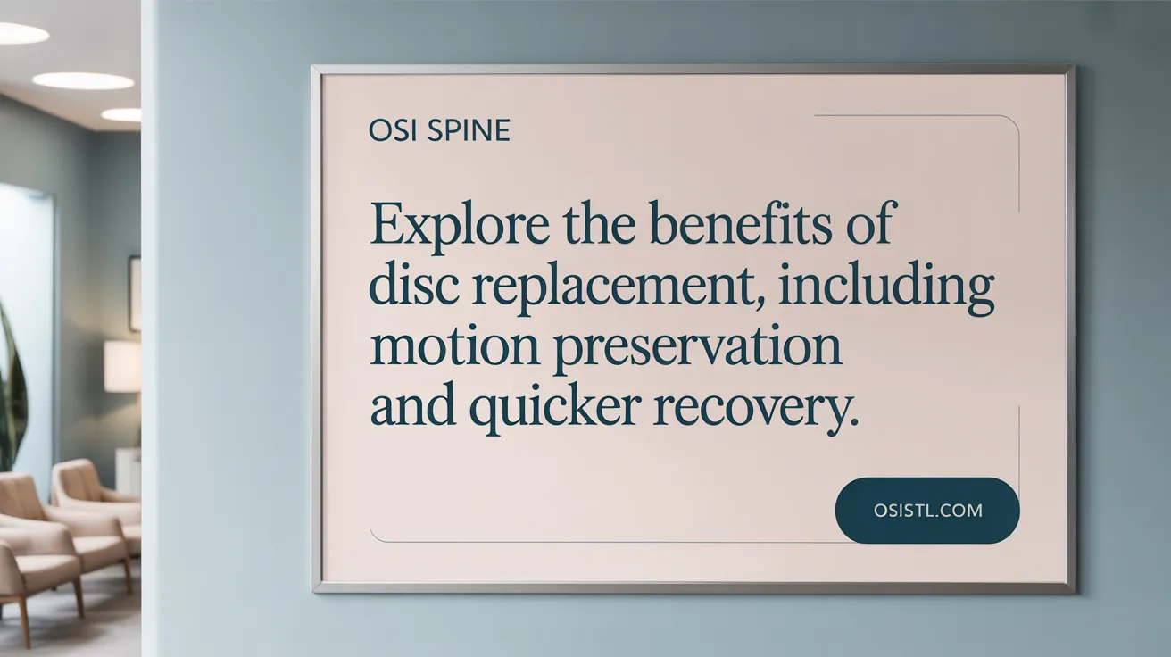 Explore the benefits of disc replacement, including motion preservation and quicker recovery.
