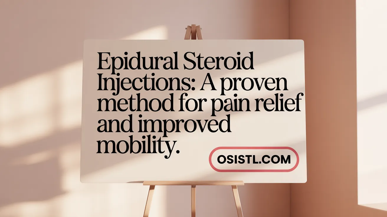 Epidural Steroid Injections: A Proven Method for Pain Relief and Improved Mobility