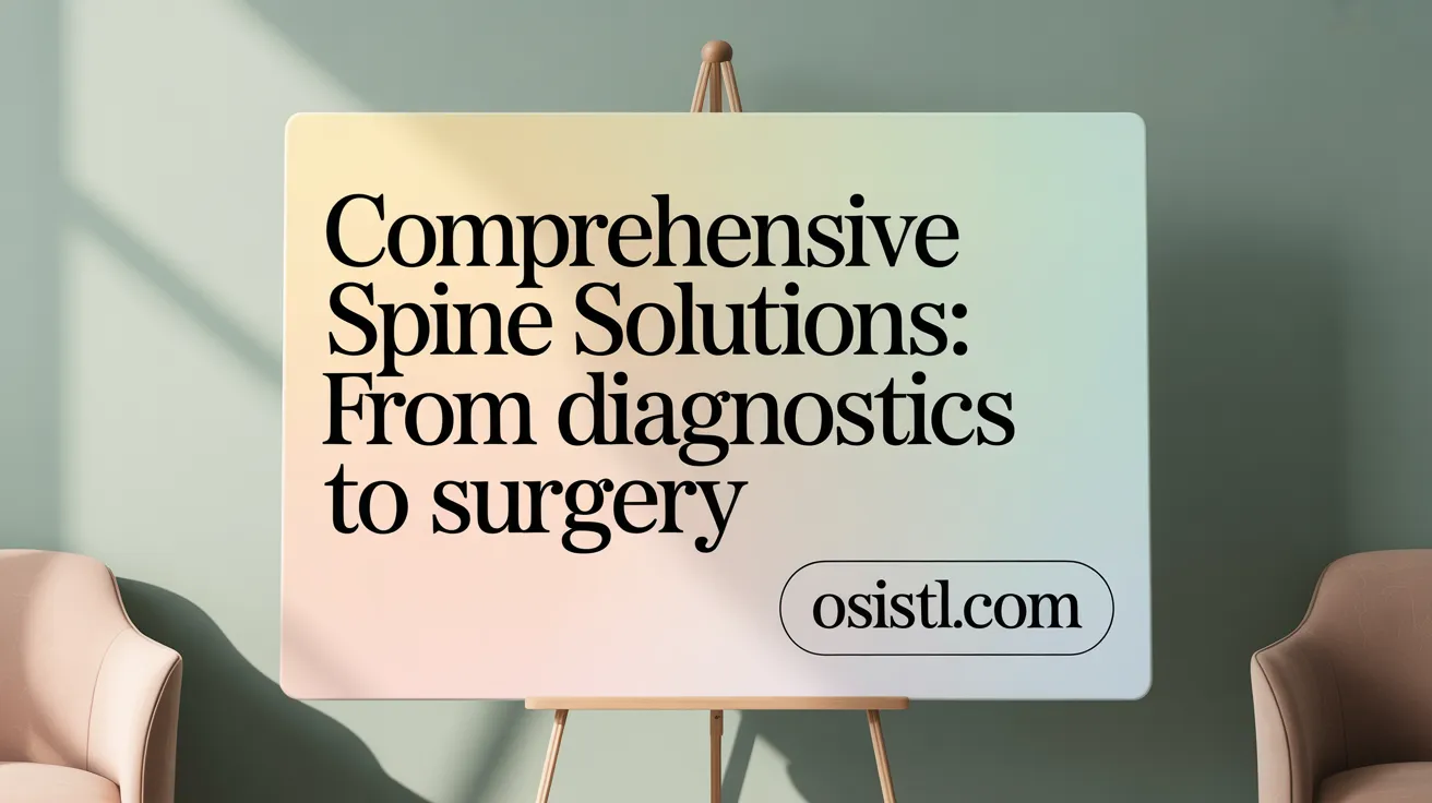 Comprehensive Spine Solutions: From Diagnostics to Surgery