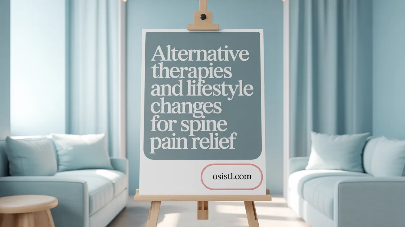 Alternative Therapies and Lifestyle Changes for Spine Pain Relief