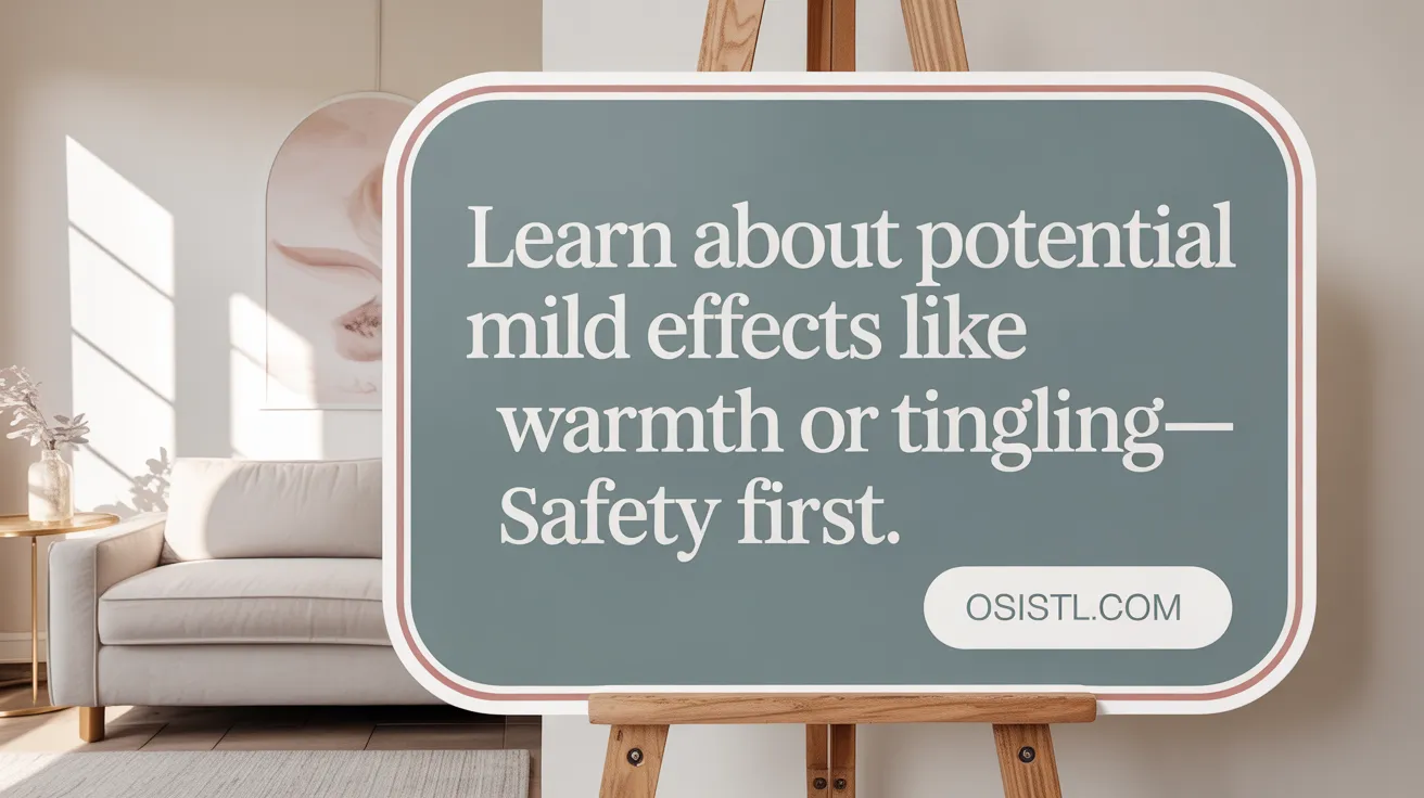 Learn about potential mild effects like warmth or tingling—safety first