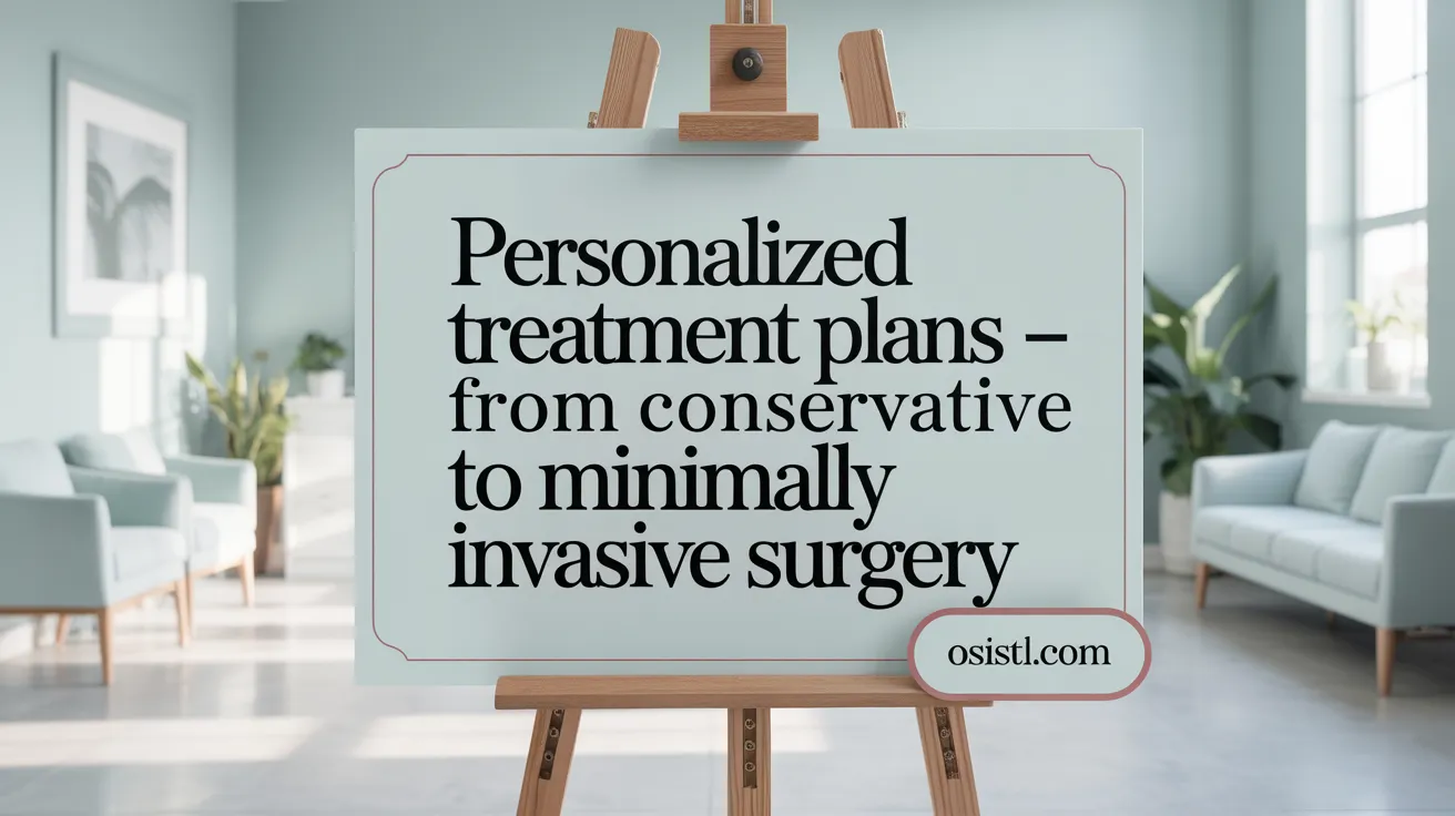 Personalized Treatment Plans – From Conservative to Minimally Invasive Surgery