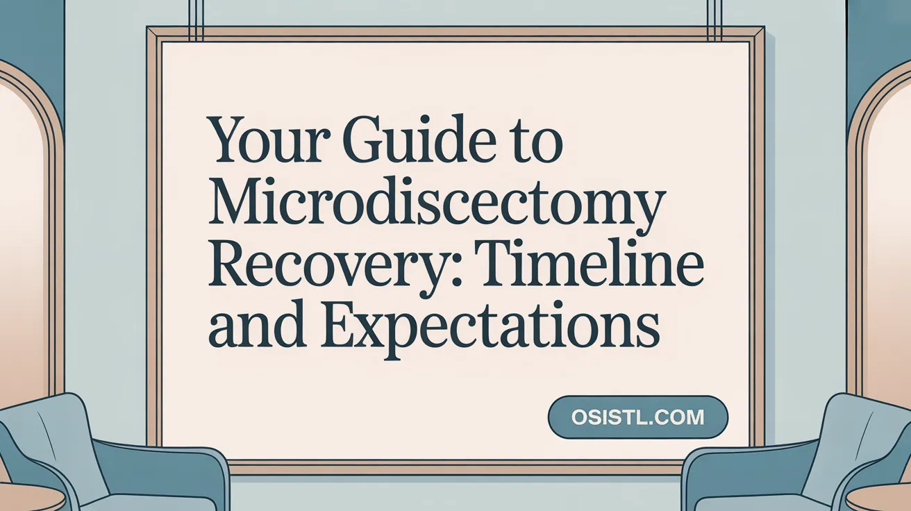 Your Guide to Microdiscectomy Recovery: Timeline and Expectations