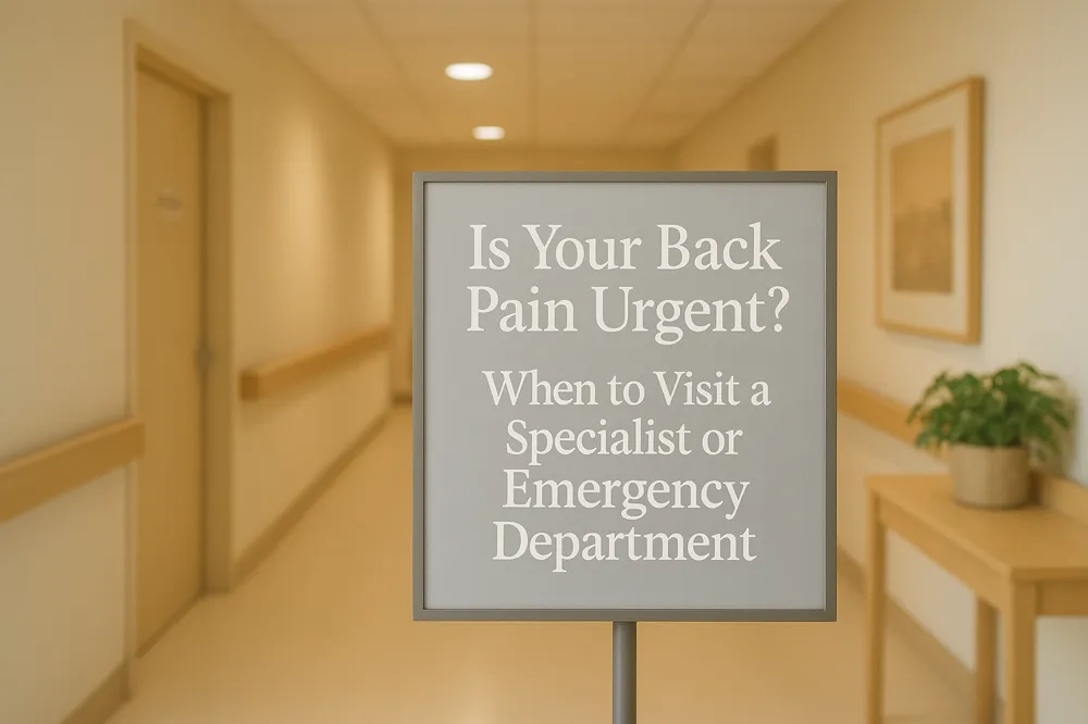 Is Your Back Pain Urgent? When to Visit a Specialist or Emergency Department