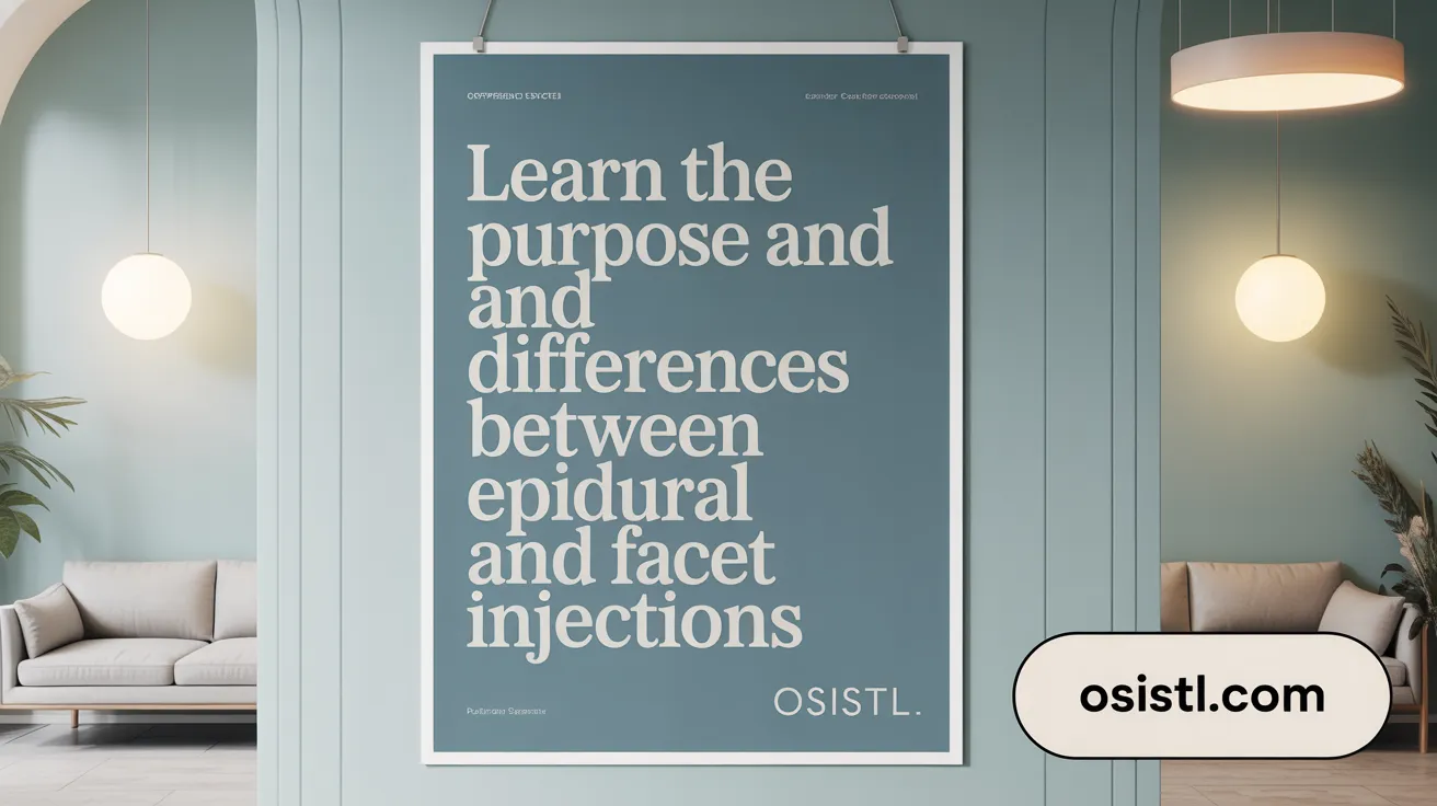 Learn the Purpose and Differences Between Epidural and Facet Injections