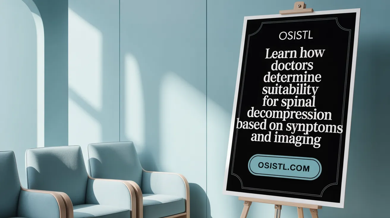 Learn how doctors determine suitability for spinal decompression based on symptoms and imaging