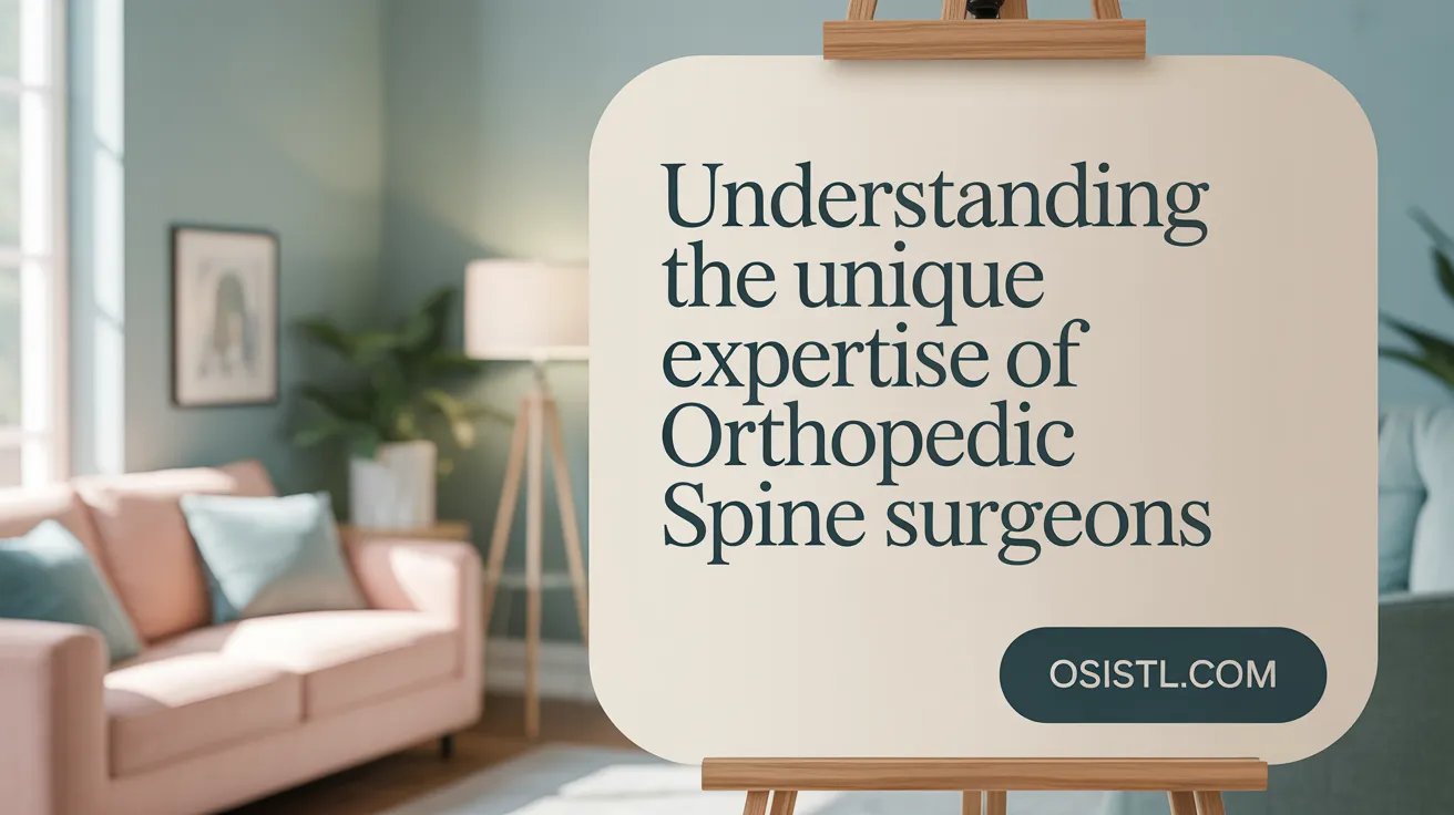 Understanding the Unique Expertise of Orthopedic Spine Surgeons