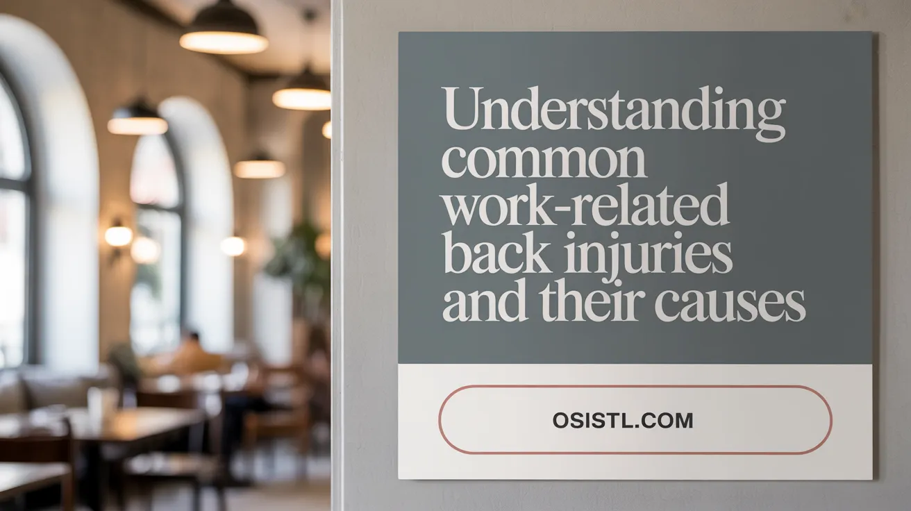 Understanding Common Work-Related Back Injuries and Their Causes