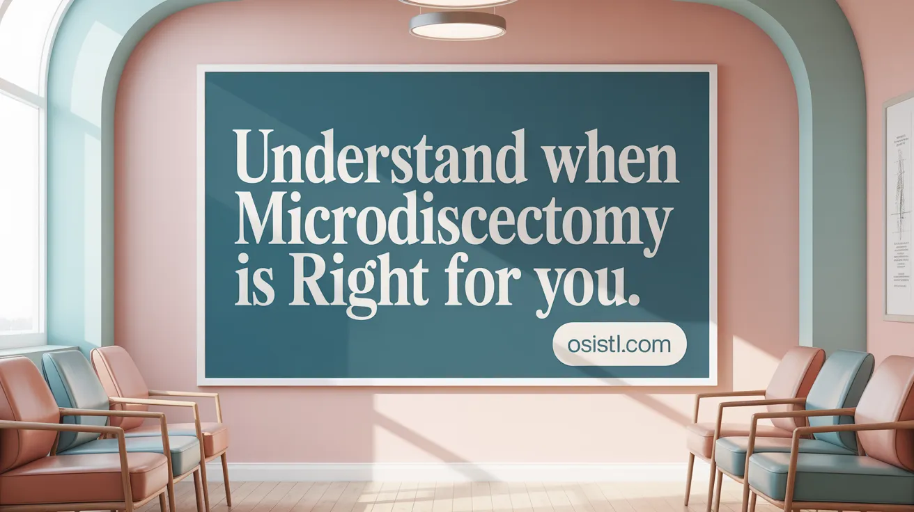 Understand When Microdiscectomy is Right for You
