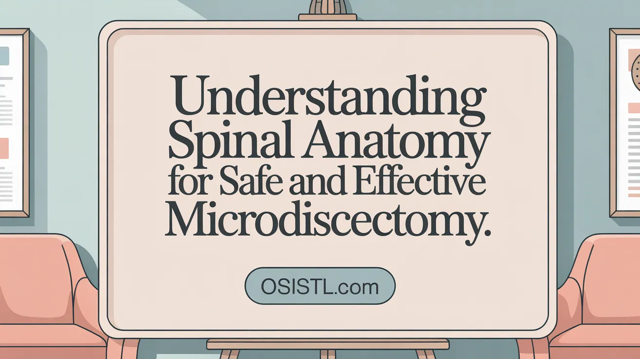 Understanding Spinal Anatomy for Safe and Effective Microdiscectomy