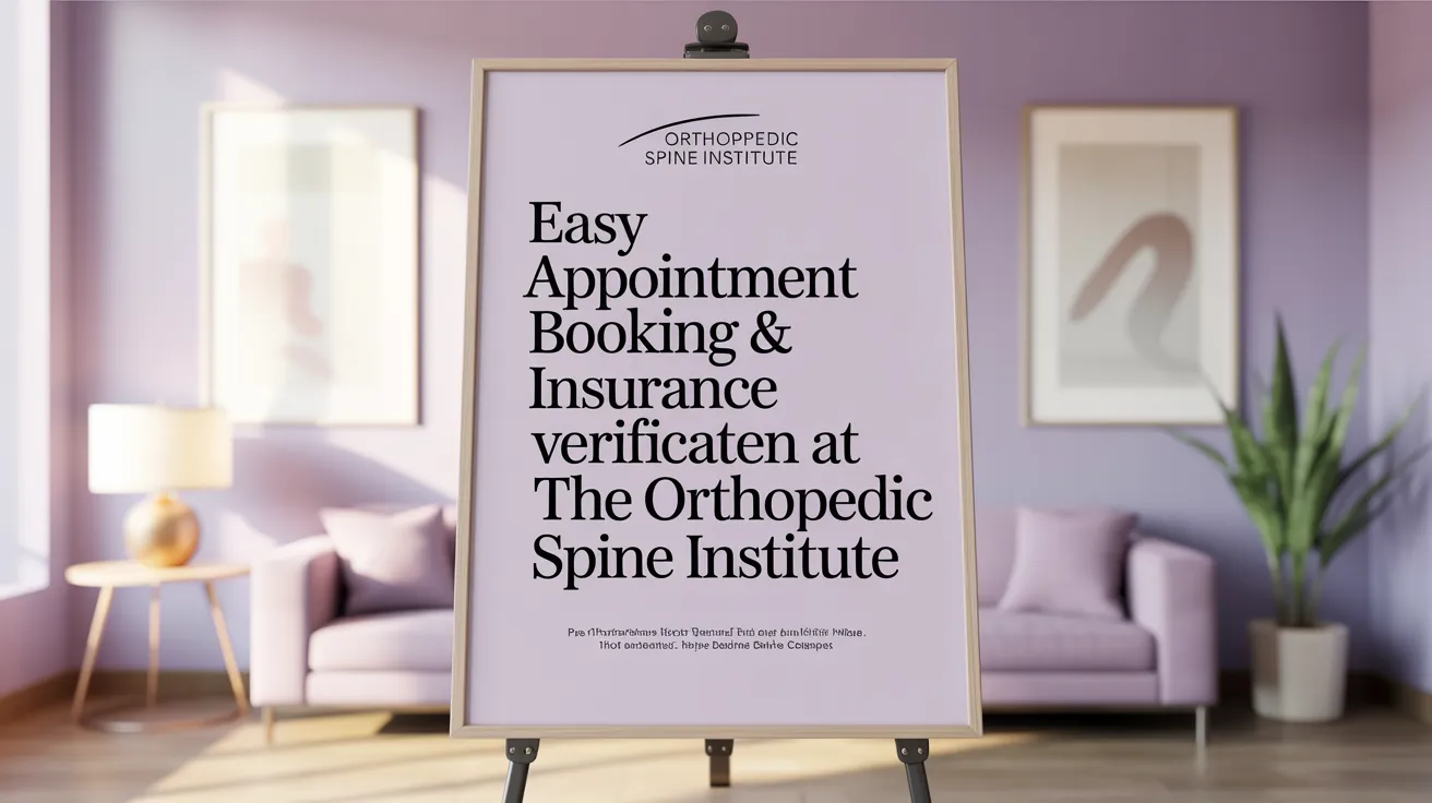 Easy Appointment Booking & Insurance Verification at the Orthopedic Spine Institute