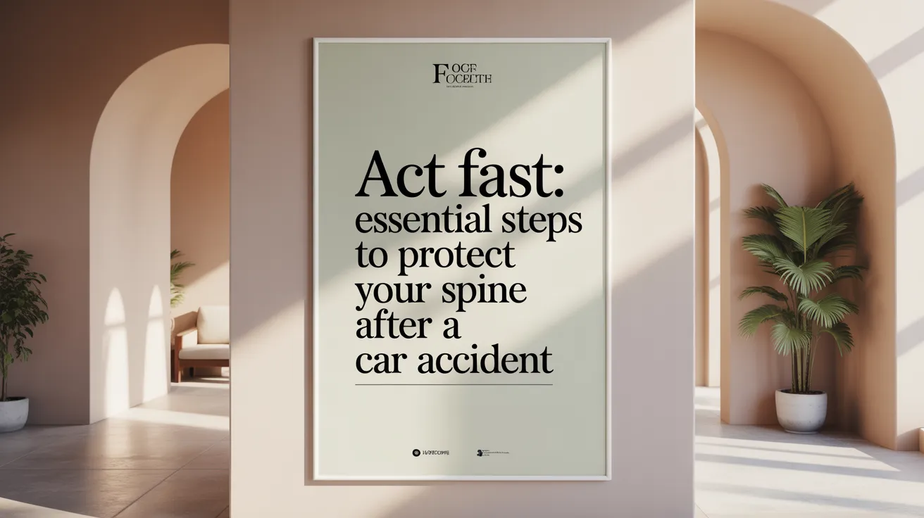Act Fast: Essential Steps to Protect Your Spine After a Car Accident