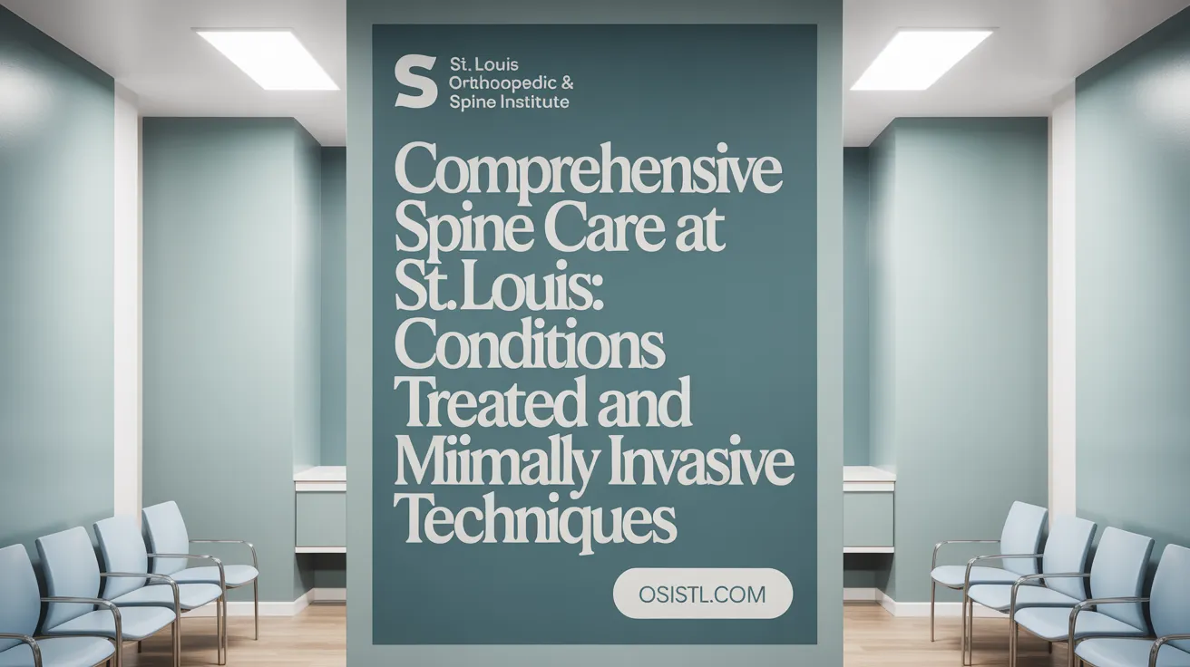 Comprehensive Spine Care at St. Louis: Conditions Treated and Minimally Invasive Techniques