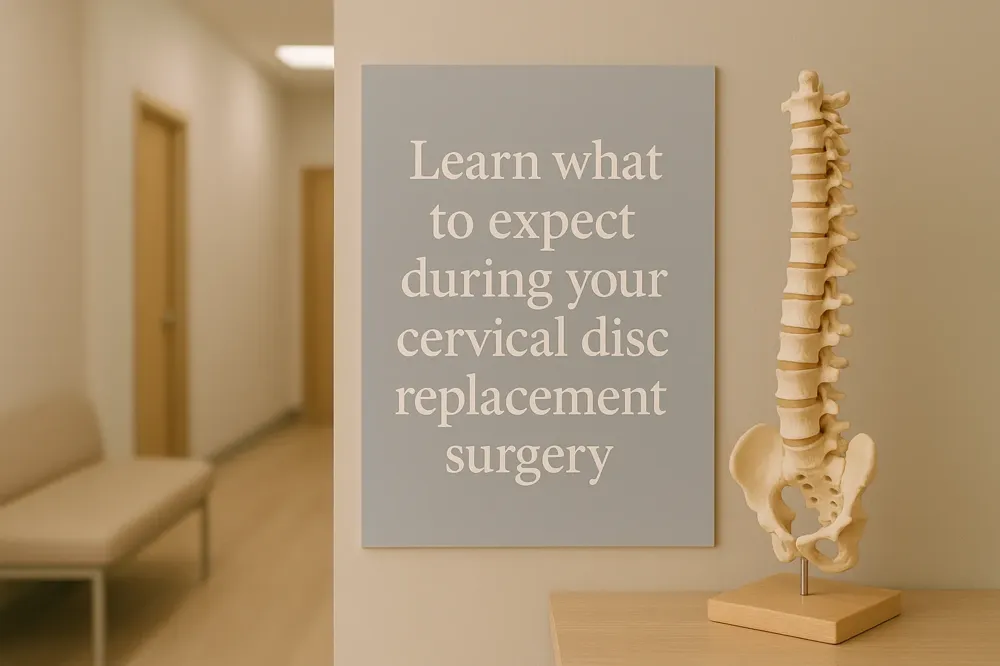 Learn what to expect during your cervical disc replacement surgery.