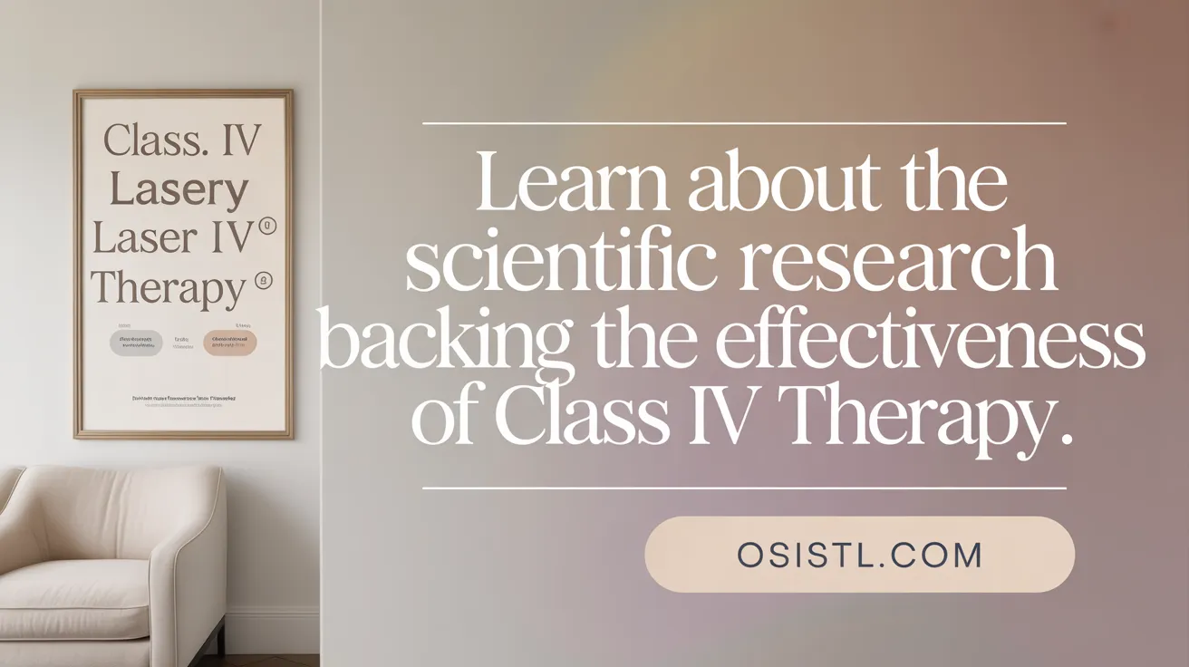 Learn about the scientific research backing the effectiveness of Class IV Laser Therapy