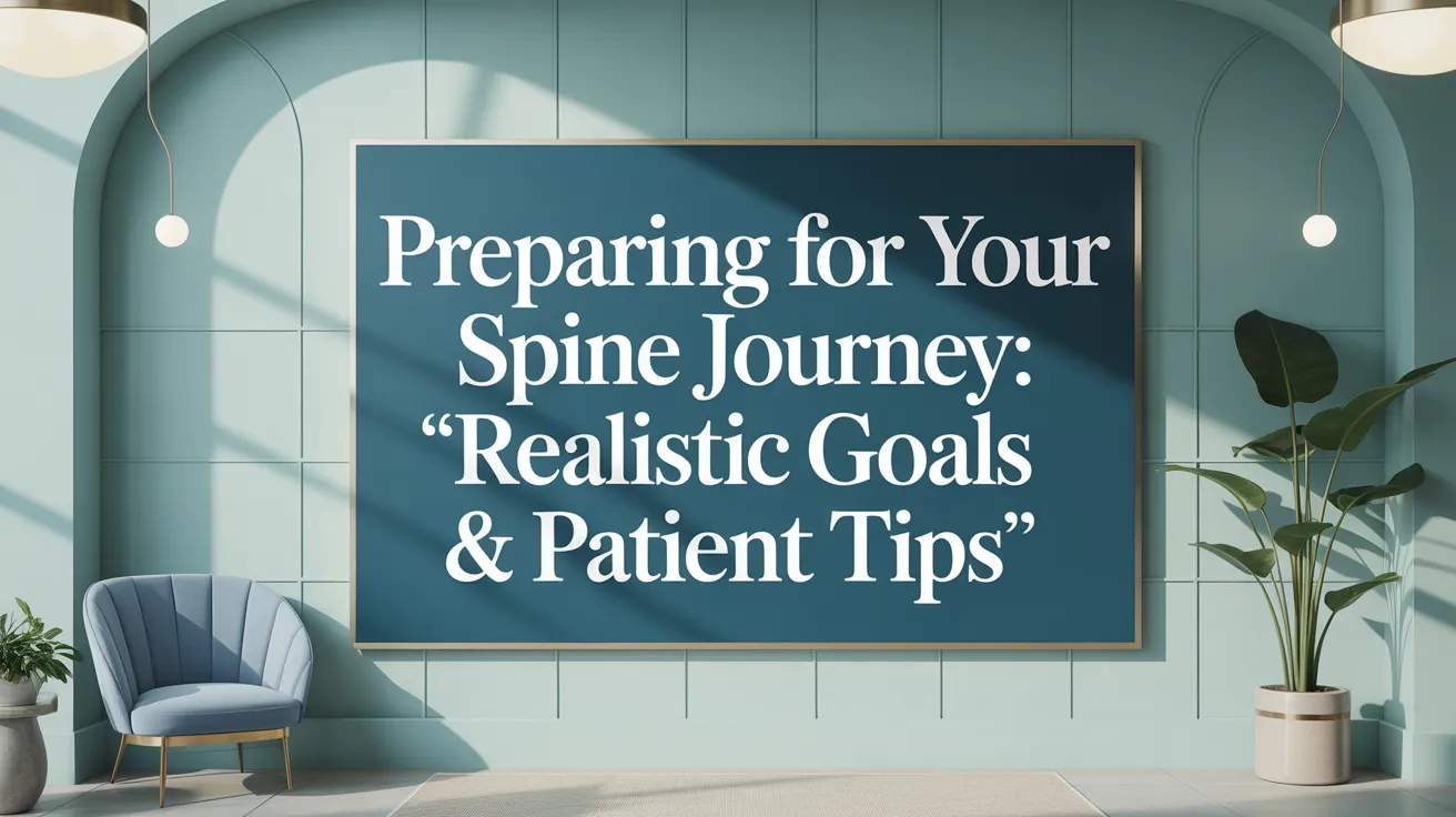 Preparing for Your Spine Journey: Realistic Goals & Patient Tips