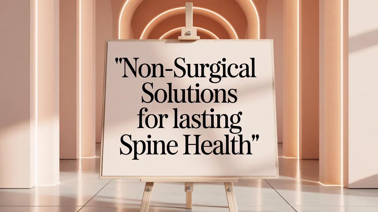 Non-Surgical Solutions for Lasting Spine Health
