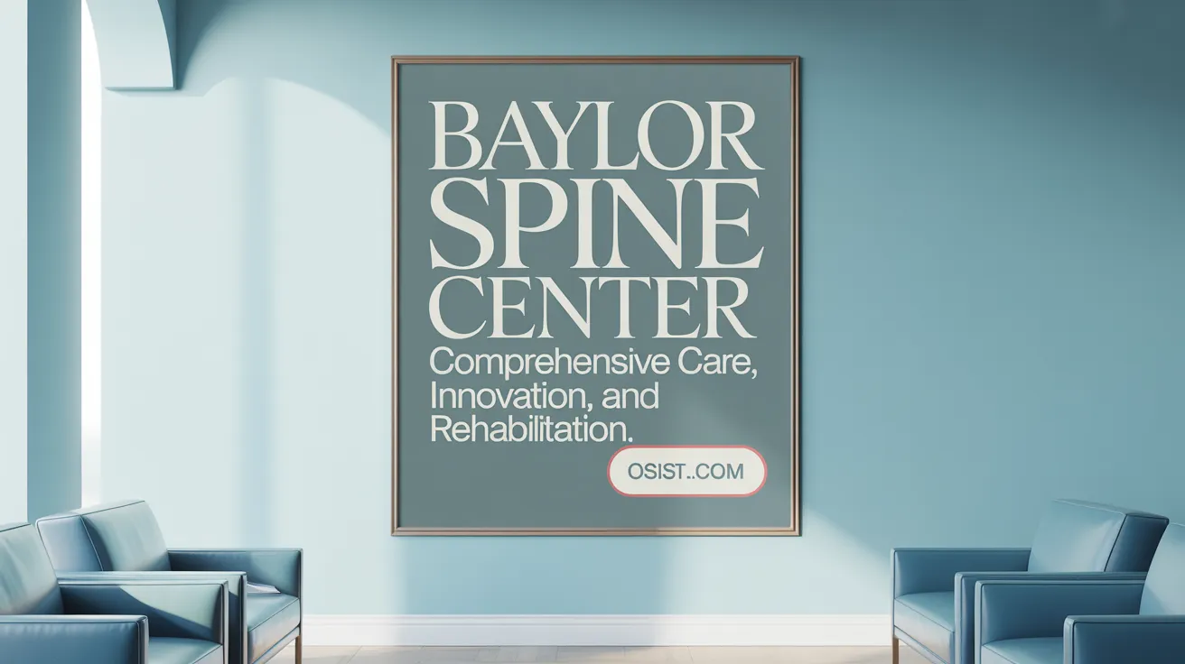 Baylor Spine Center: Comprehensive Care, Innovation, and Rehabilitation