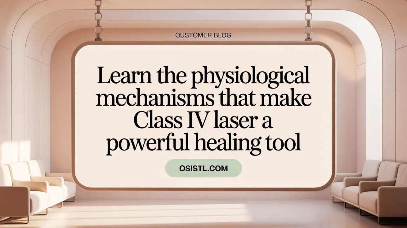 Learn the Physiological Mechanisms That Make Class IV Laser a Powerful Healing Tool