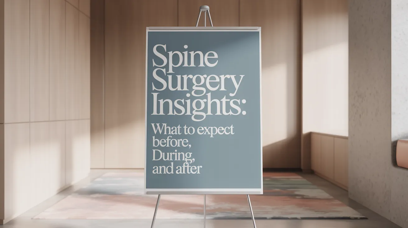 Spine Surgery Insights: What to Expect Before, During, and After