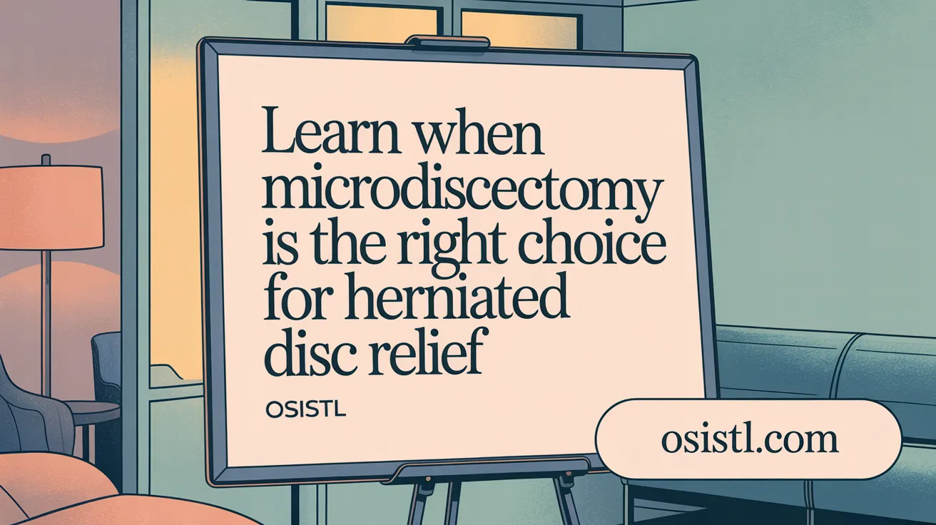 Learn When Microdiscectomy Is the Right Choice for Herniated Disc Relief