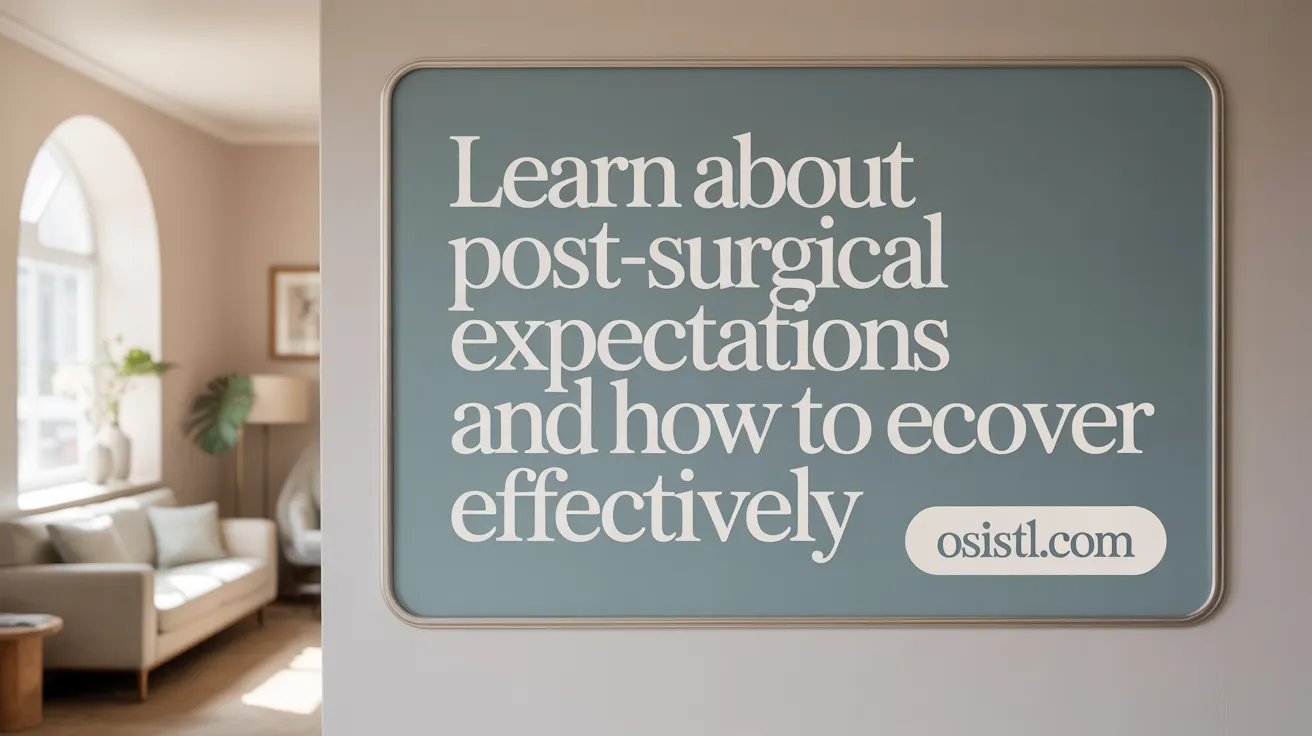 Learn About Post-Surgical Expectations and How to Recover Effectively