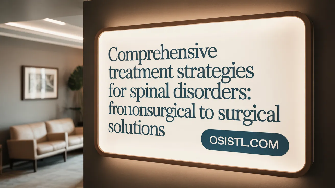 Comprehensive Treatment Strategies for Spinal Disorders: From Nonsurgical to Surgical Solutions