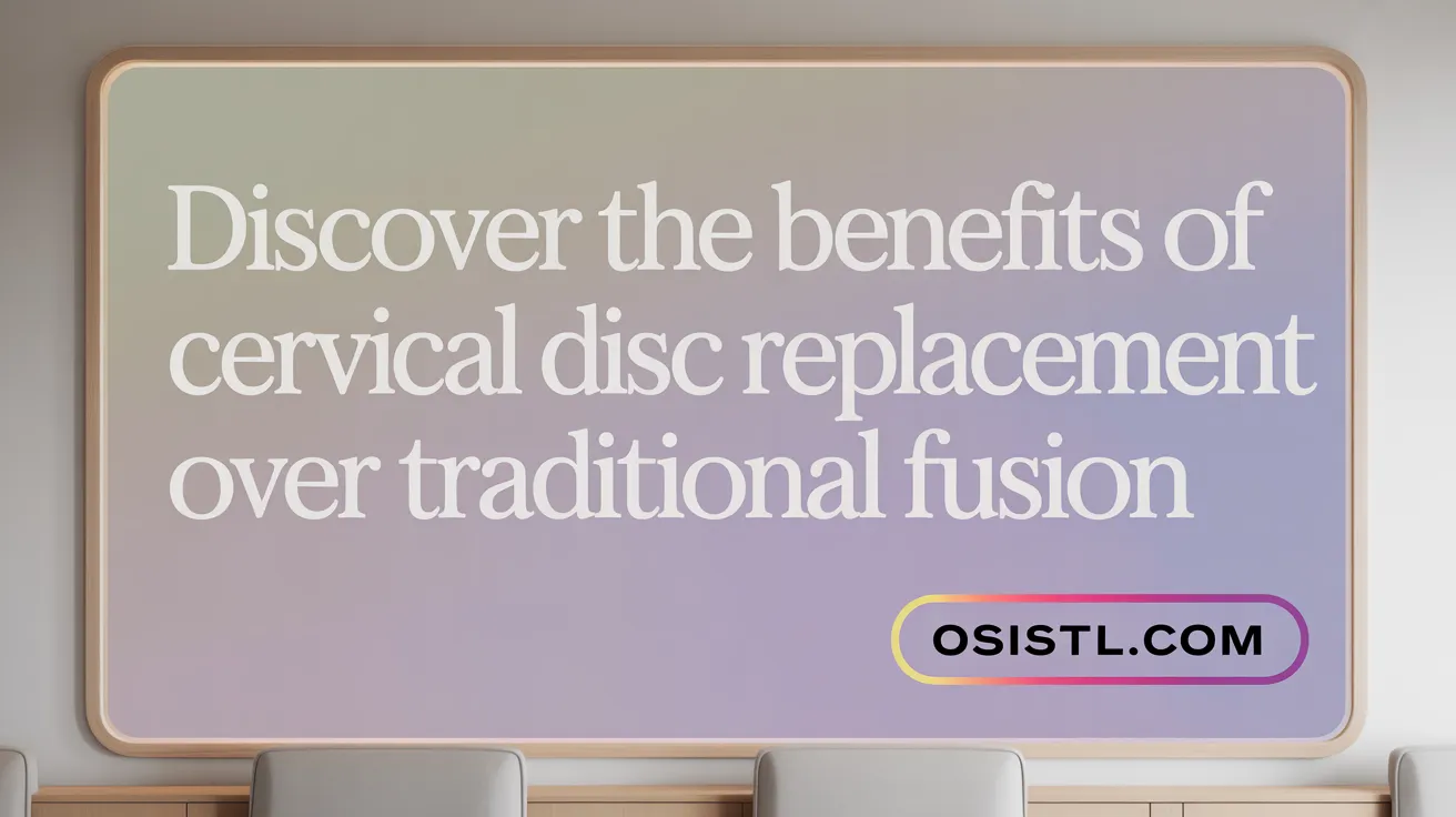 Discover the Benefits of Cervical Disc Replacement Over Traditional Fusion