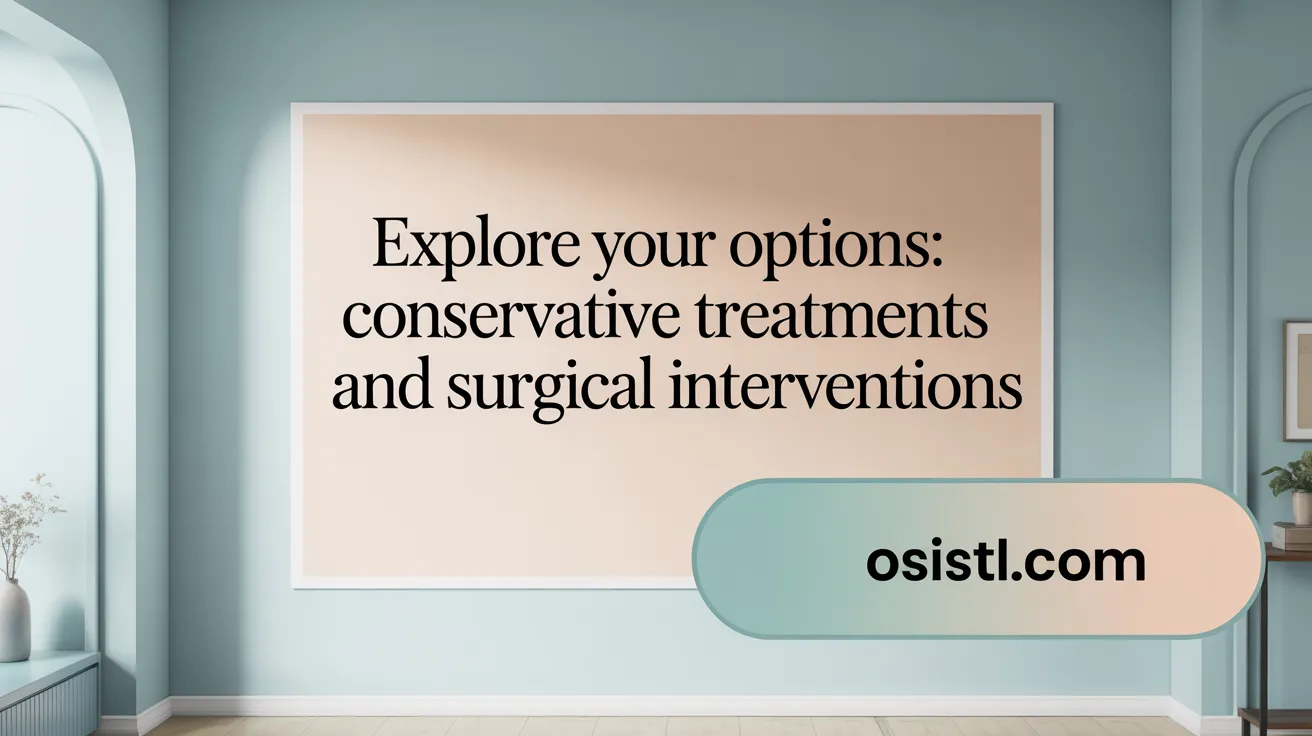Explore Your Options: Conservative Treatments and Surgical Interventions