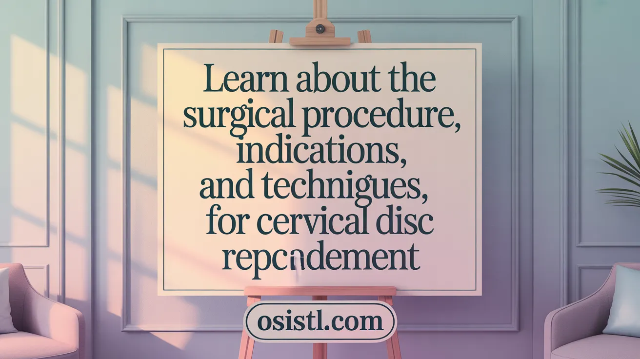 Learn About the Surgical Procedure, Indications, and Techniques for Cervical Disc Replacement