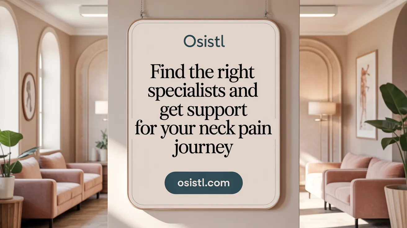 Find the Right Specialists and Get Support for Your Neck Pain Journey