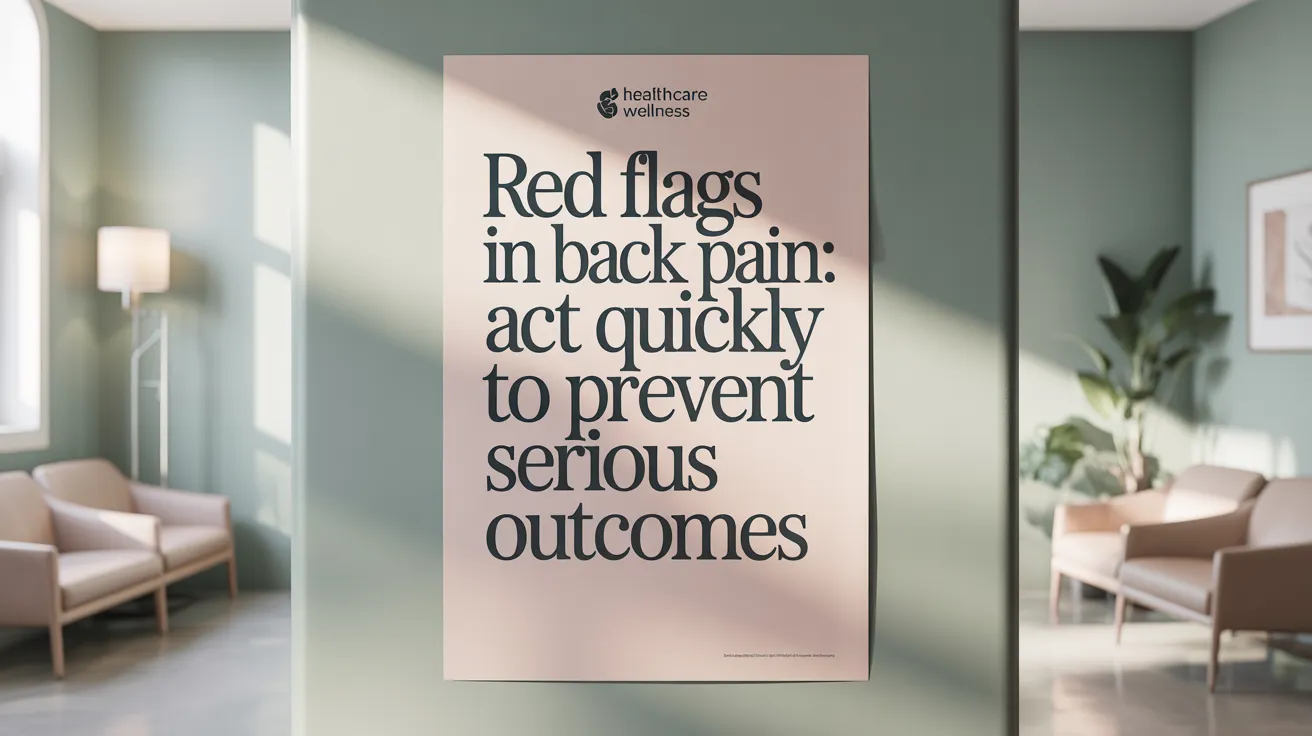 Red Flags in Back Pain: Act Quickly to Prevent Serious Outcomes