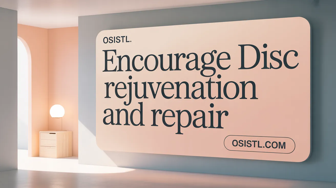 Encourage Disc Rejuvenation and Repair