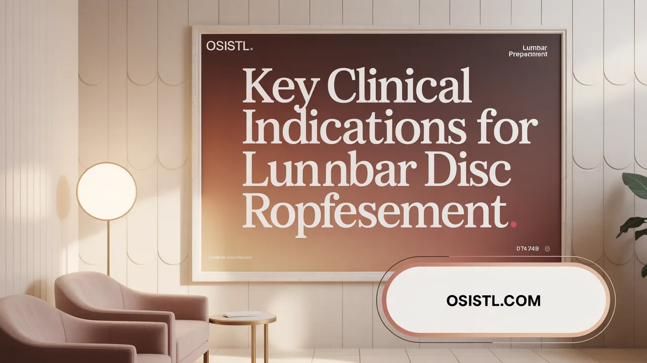 Key Clinical Indications for Lumbar Disc Replacement