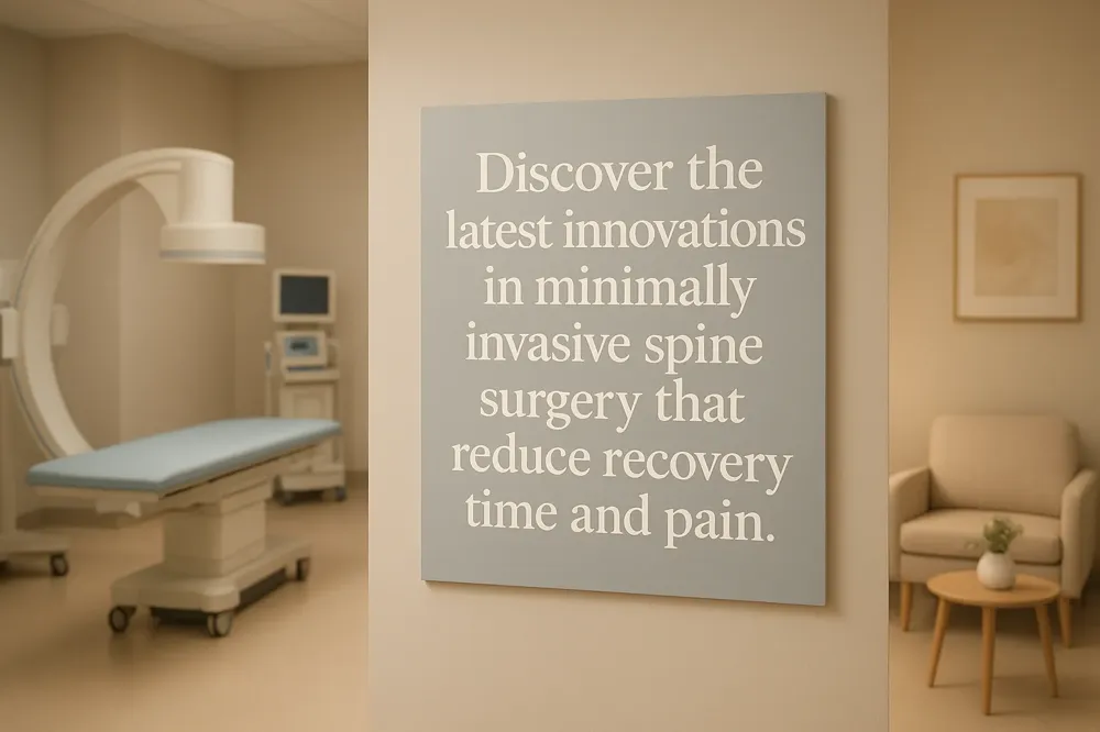 Discover the latest innovations in minimally invasive spine surgery that reduce recovery time and pain.