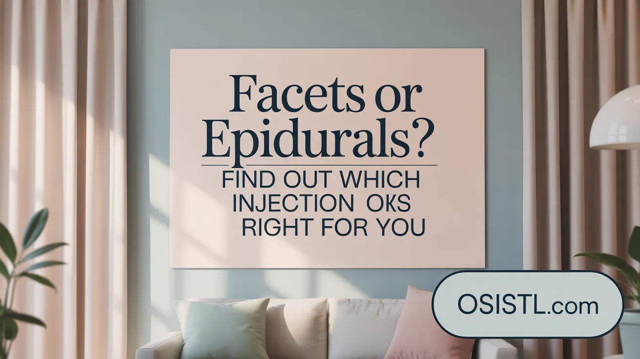 Facets or Epidurals? Find Out Which Injection Is Right for You