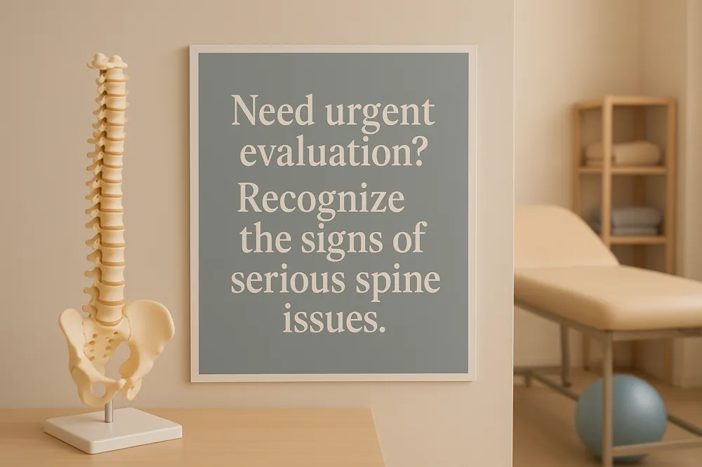 Need urgent evaluation? Recognize the signs of serious spine issues.