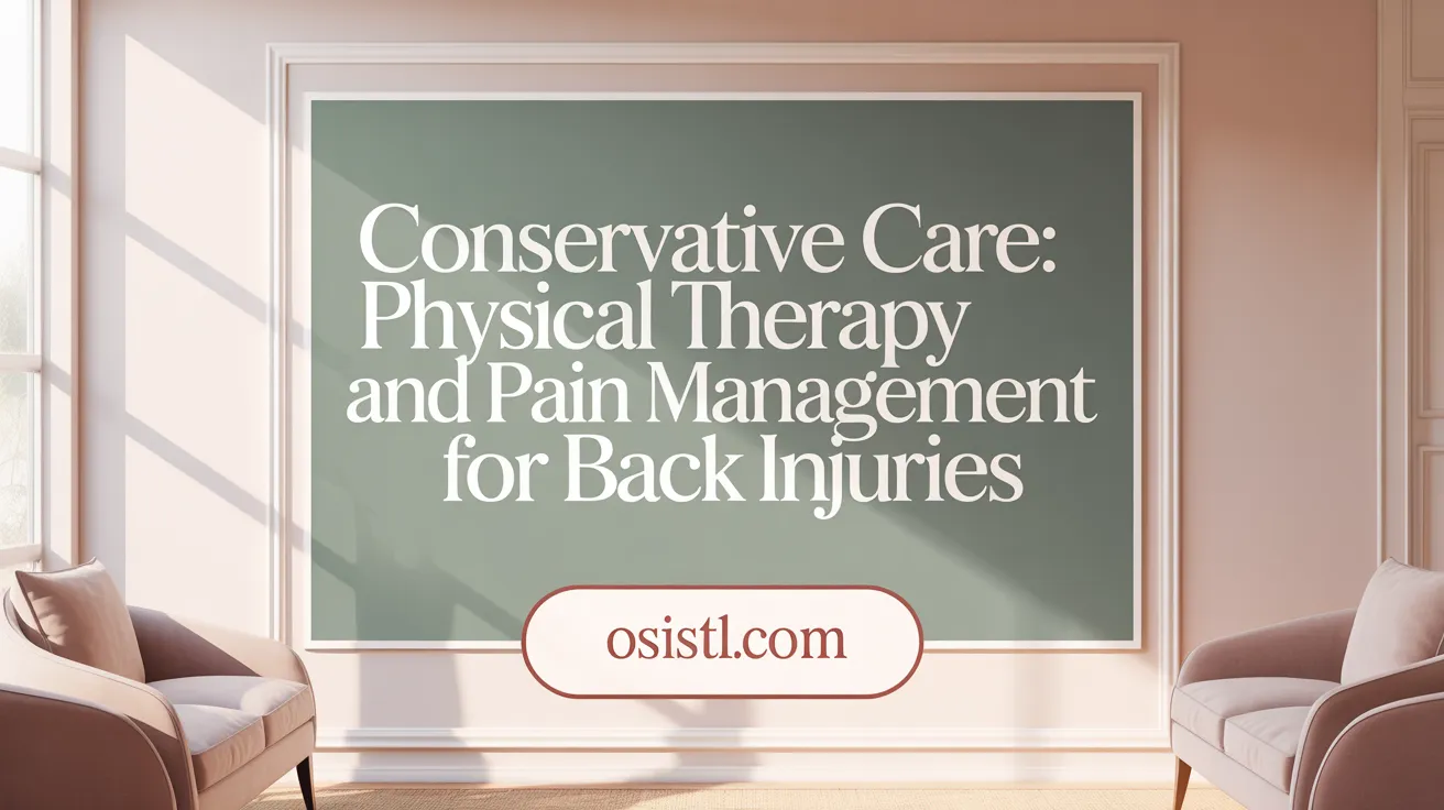 Conservative Care: Physical Therapy and Pain Management for Back Injuries
