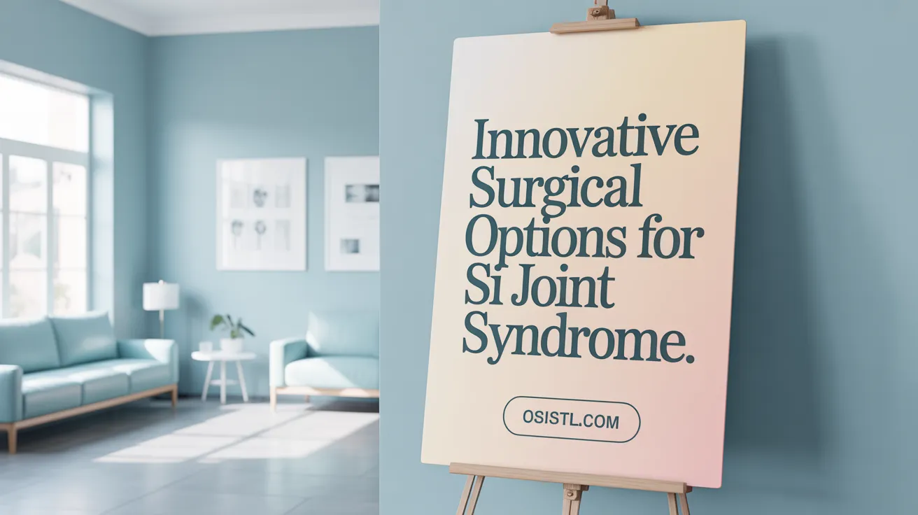 Innovative Surgical Options for SI Joint Syndrome