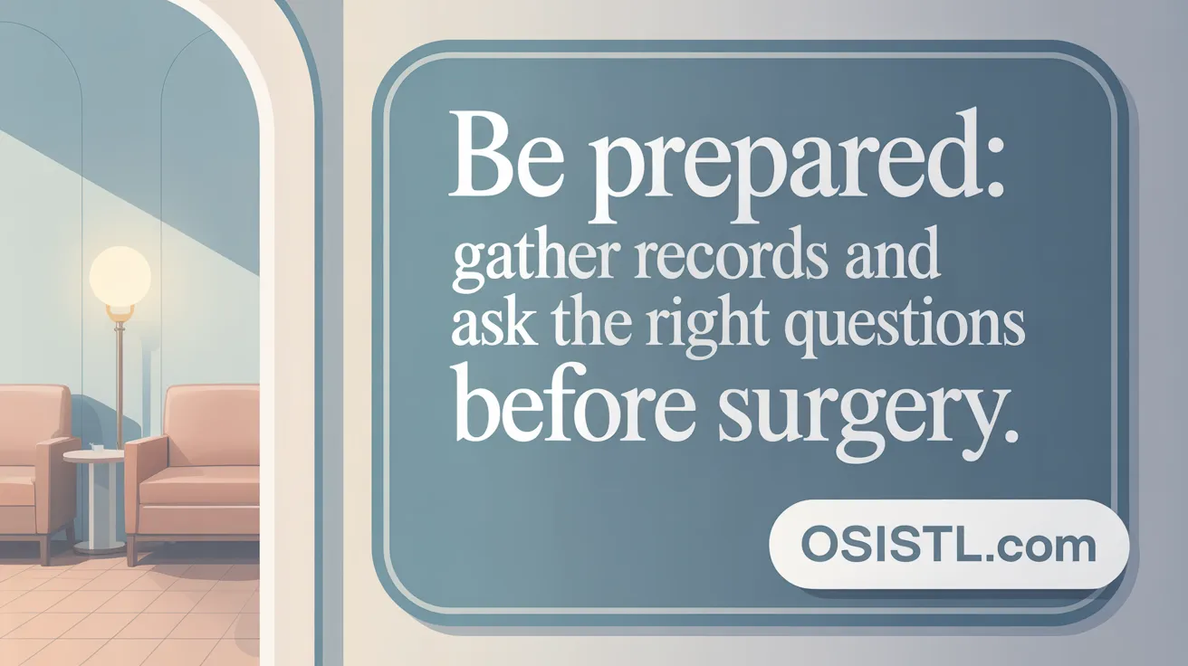 Be Prepared: Gather Records and Ask the Right Questions Before Surgery