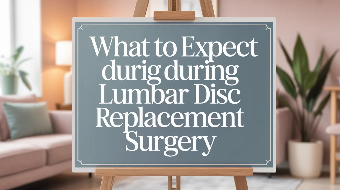 What to Expect During Lumbar Disc Replacement Surgery