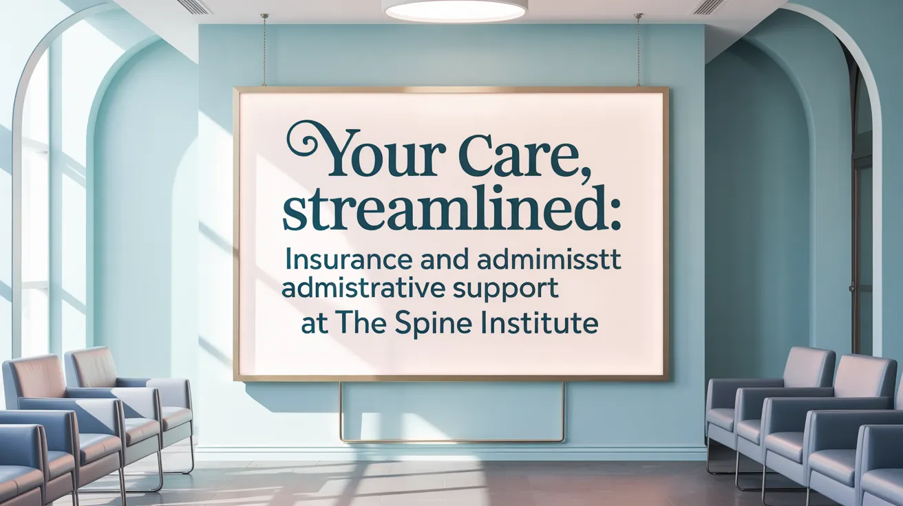 Your Care, Streamlined: Insurance and Administrative Support at the Spine Institute