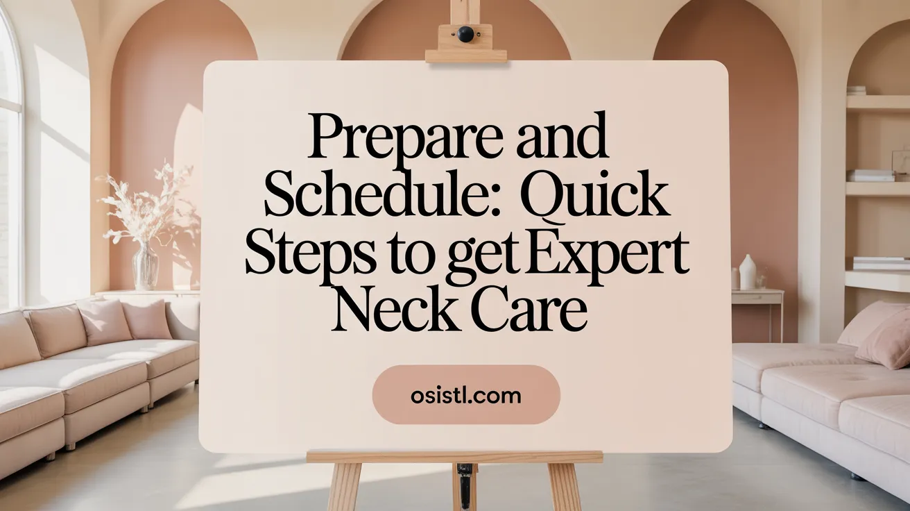 Prepare and Schedule: Quick Steps to Get Expert Neck Care