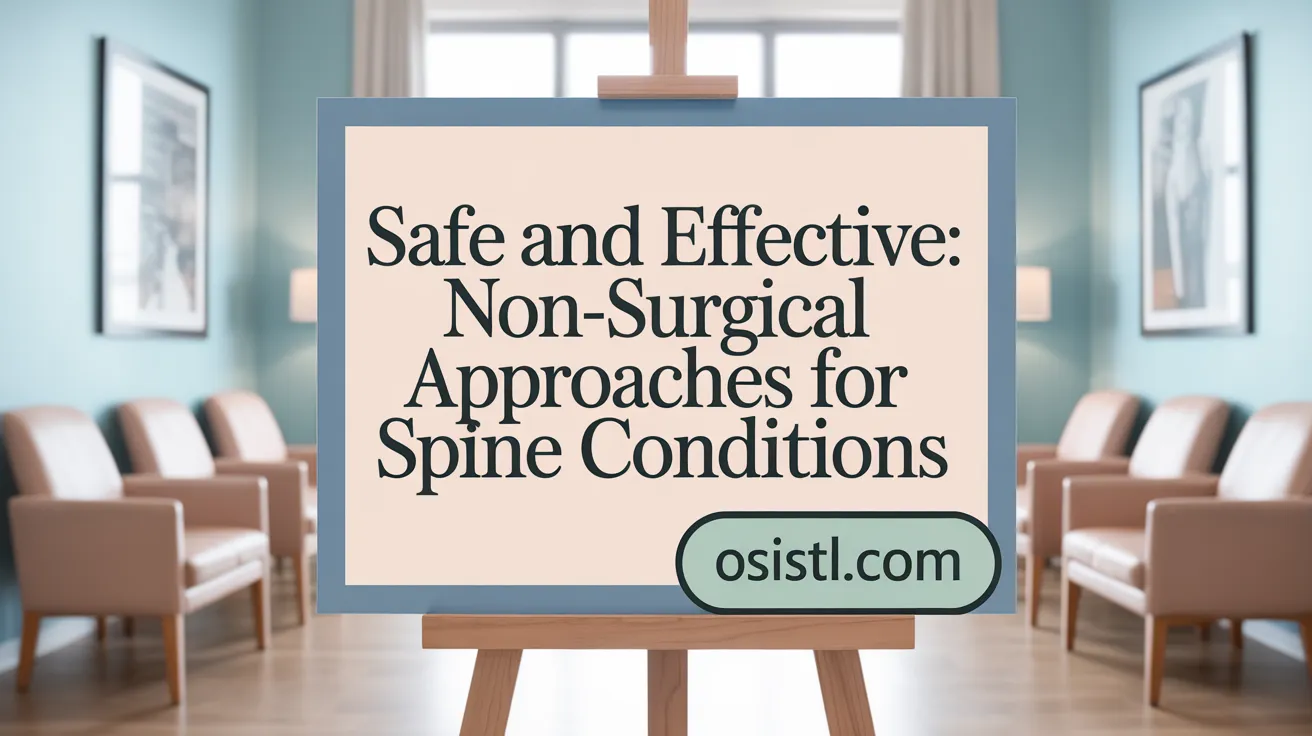 Safe and Effective: Non-Surgical Approaches for Spine Conditions